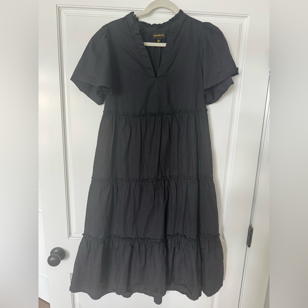 Sugarlips Black Ruffled Dress